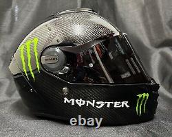 5% off SHARK SPARTAN RS Gloss Carbon with MONSTER STICKERS Motorbike Helmet