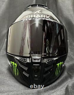 5% off SHARK SPARTAN RS Gloss Carbon with MONSTER STICKERS Motorbike Helmet