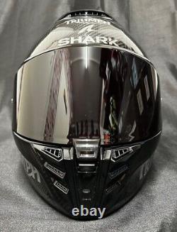 5% off SHARK SPARTAN RS Gloss Carbon with TRIUMPH STICKERS Motorbike Helmet