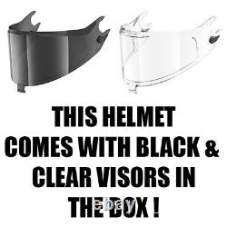 5% off SHARK SPARTAN RS Gloss Carbon with TRIUMPH STICKERS Motorbike Helmet