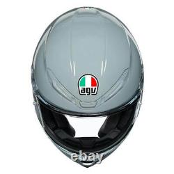 AGV K6 Full Face Motorcycle Motorbike Helmet Plain Gloss Nardo Grey