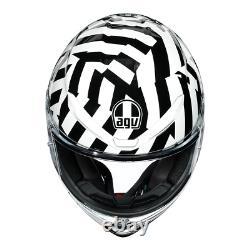 AGV K6 Secret Motorcycle Motorbike Full Face Helmet Black / White