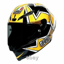 AGV Pista GP-RR Rossi Yamaha Laguna Seca 2005 Test Motorbike Helmet +Smoke Visor