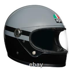 AGV X3000 Superba Legends Full Face Retro Motorcycle Motorbike Helmet Grey