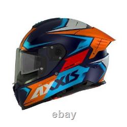 AXXIS Hawk Evo SV Sport Cheap Motorbike Helmet Racing Spoiler Sun Visor ECE22.06