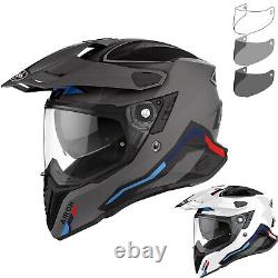 Airoh Commander Factor Dual Sport Helmet Visor Adventure Motorbike Bike Lid ACU