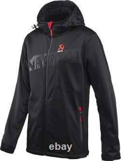 Akrapovic Corpo Moto Motorcycle Motorbike Soft Shell Jacket Black