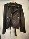 BLK DNM Men's Large Black Leather Motorcycle Jacket RN139511 Designer EUC