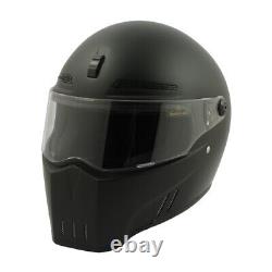 Bandit Alien 2 II Full Face Motorcycle Motorbike Helmet Matt Black