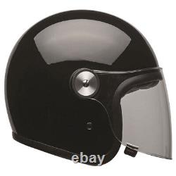 Bell Riot Gloss Black Open Face Motorcycle Motorbike Helmet