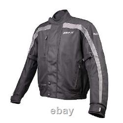 Bike It Herm Motorcycle Motorbike Waterproof Bomber Jacket Black