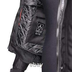 Bike It Herm Motorcycle Motorbike Waterproof Bomber Jacket Black