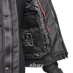 Bike It Herm Motorcycle Motorbike Waterproof Bomber Jacket Black