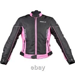 Bike It Insignia Ladies Moto Motorcycle Motorbike Jacket Pink