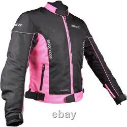 Bike It Insignia Ladies Moto Motorcycle Motorbike Jacket Pink