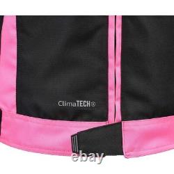 Bike It Insignia Ladies Moto Motorcycle Motorbike Jacket Pink