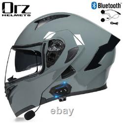 Bluetooth Flip Up Modular Motorbike Helmet Full Face Motorcycle Helmet ECE DOT