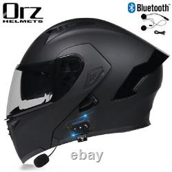 Bluetooth Flip Up Modular Motorbike Helmet Full Face Motorcycle Helmet ECE DOT#