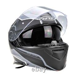 Bluetooth Motorcycle Helmet Flip Up Modular Motorbike ViPER RSV171 All Colours