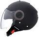 Caberg Riviera V2+ Open Face DVS Motorbike Motorcycle Helmet Matt Black