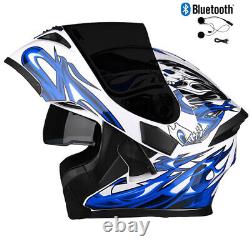 DOT Flip UP Modular Motorcycle Helmet Bluetooth ATV FULL FACE Motorbike Helmet