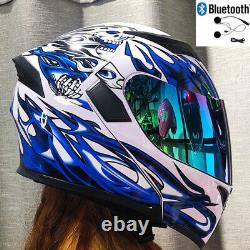 DOT Flip UP Modular Motorcycle Helmet Bluetooth ATV FULL FACE Motorbike Helmet