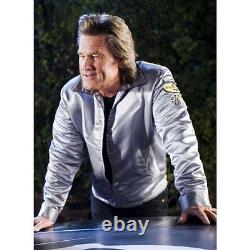 Death Proof Kurt Russell Stuntman Mike Costume Satin Jacket with Patches