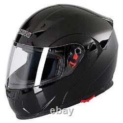 Duchinni D606 Gloss Black Motorcycle Motorbike Helmet
