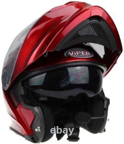 Flip Up Motorcycle Crash Helmet Blinc Bluetooth Modular Motorbike Helmet Ece Acu