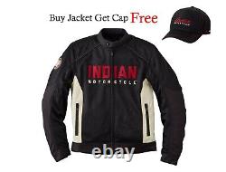 Genuine Indian Motorcycle Brand New Men's Lightweight Mesh Jacket Black