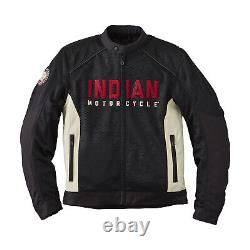 Genuine Indian Motorcycle Brand New Men's Lightweight Mesh Jacket Black