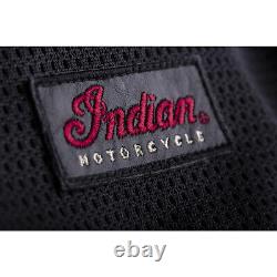 Genuine Indian Motorcycle Brand New Men's Lightweight Mesh Jacket Black