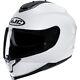 HJC C70 Plain Motorbike Motorcycle Full Face Helmet White