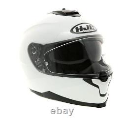 HJC C70 Plain Motorbike Motorcycle Full Face Helmet White