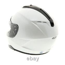 HJC C70 Plain Motorbike Motorcycle Full Face Helmet White