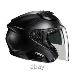 HJC F31 Matt Black Open-Face Jet Motorbike/Motorcycle Helmet ECE 22.06