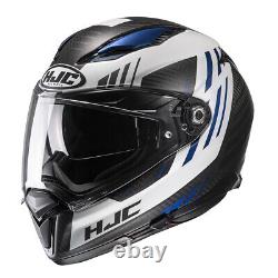 HJC F70 Kesta Carbon Blue Motorcycle Motorbike Helmet