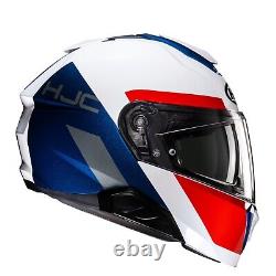 HJC I91 Bina MC21 White Blue Red Full Face Motorcycle/Motorbike Helmet ECE 22.06