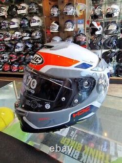 HJC RPHA 70 Shuky Orange White MC6H Motorcycle Motorbike Helmet SIZE LARGE