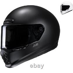 HJC V10 Motorcycle Helmet Motorbike Bike Full Face Plain Solid Vented Crash Lid