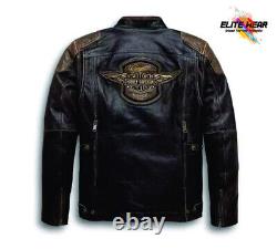 Harley Davidson Biker Jackets Leather Triple Vent Passing Motorcycle Bomber