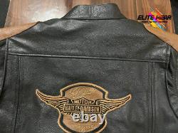 Harley Davidson Biker Jackets Leather Triple Vent Passing Motorcycle Bomber