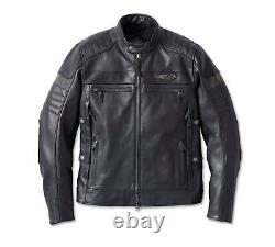 Harley-Davidson Men's 120th Amalgam Triple Vent System Motorcycle Leather Jacket