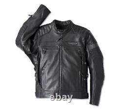 Harley-Davidson Men's 120th Amalgam Triple Vent System Motorcycle Leather Jacket