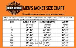 Harley Davidson Men's Dauntless Convertible 2 in 1 Genuine Cow Leather Jacket