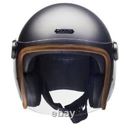 Hedon Hedonist Ash Grey Motorcycle Motorbike Helmet