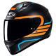 Hjc C10 Lito Blue Orange Full Face Motorcycle Motorbike Bike Helmet