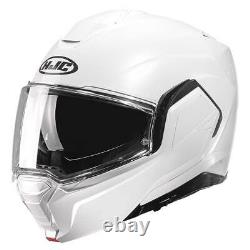 Hjc I100 White Flip Up Front Motorcycle Motorbike Bike Sports Touring Helmet