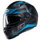 Hjc I70 Eluma Blue Black Grey Motorcycle Motorbike Bike Sports Touring Helmet