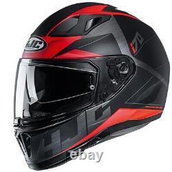Hjc I70 Eluma Red Black Grey Motorcycle Motorbike Bike Sports Touring Helmet